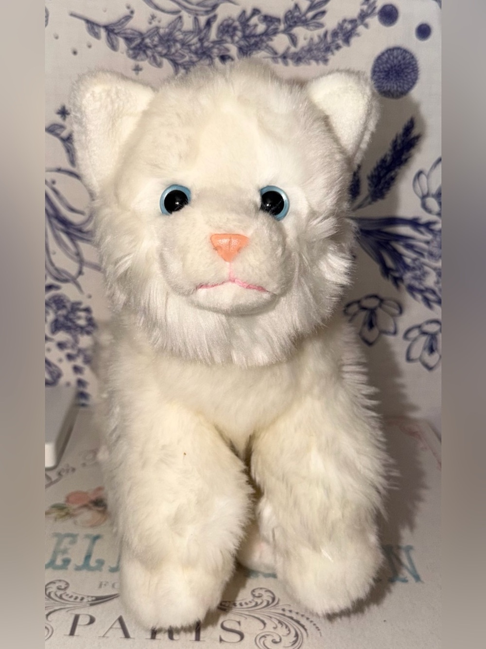Plush White Cat Harley Davidson